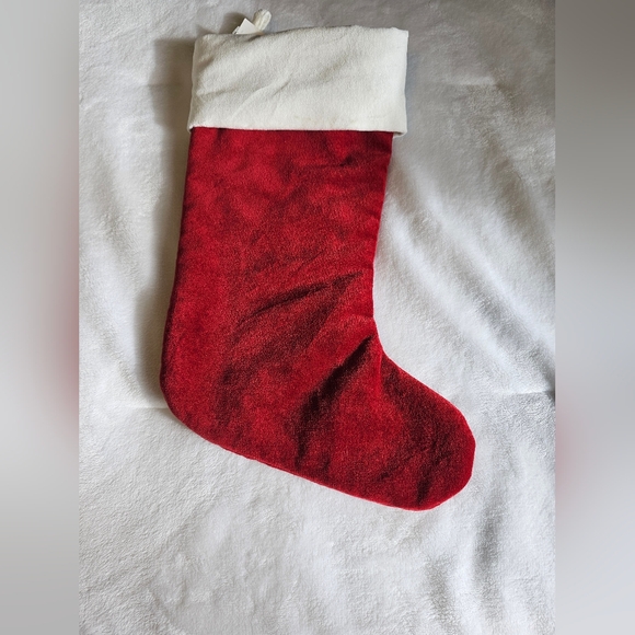 Pottery Barn Medium Classic 100% Cotton Velvet Holiday Stocking - Picture 4 of 5